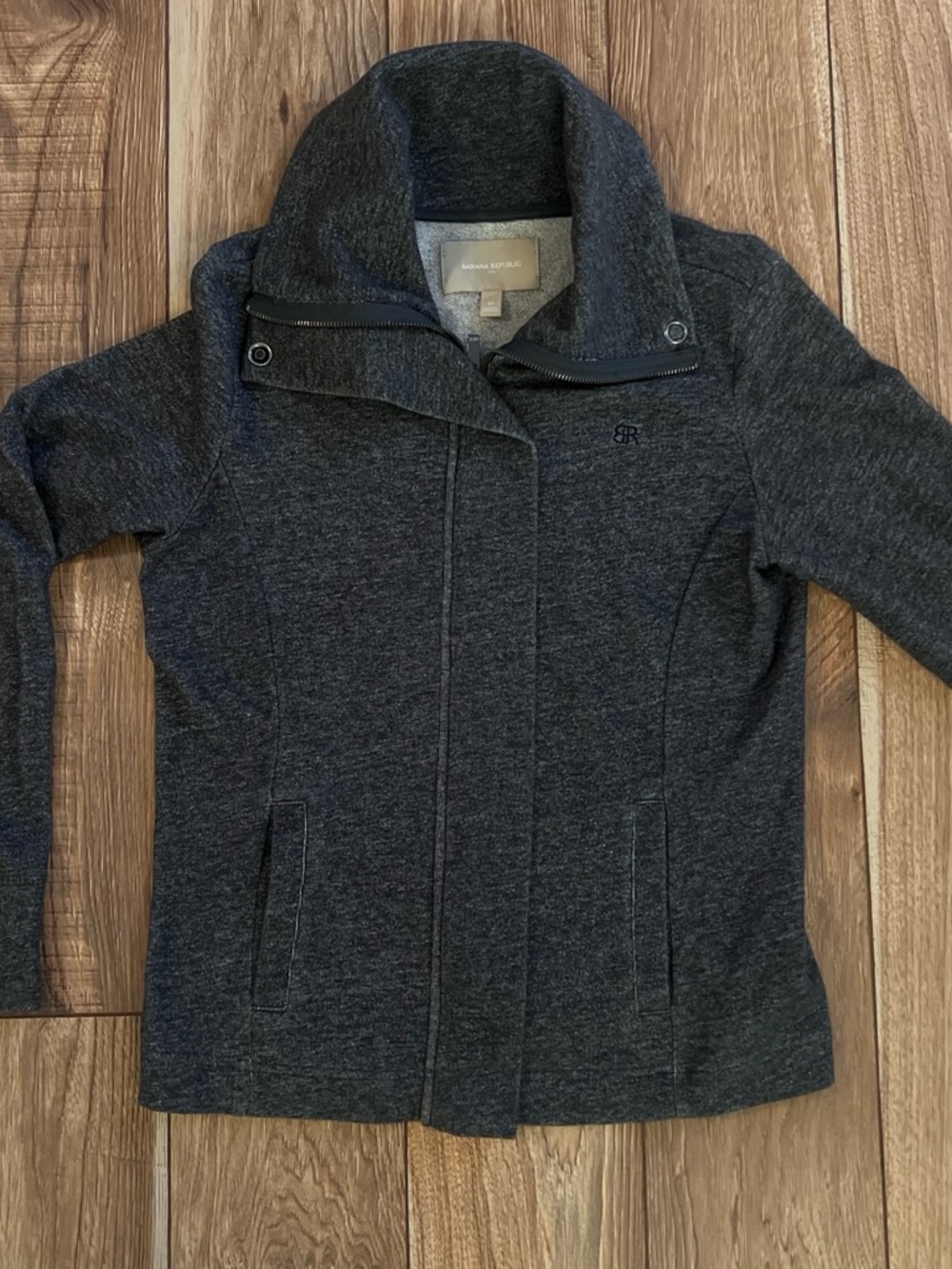 Banana Republic Women's Dark Charcoal Utility Jacket